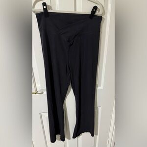 2/$20 PINK by Victoria Secret Black Crossover Flare Leggings XL